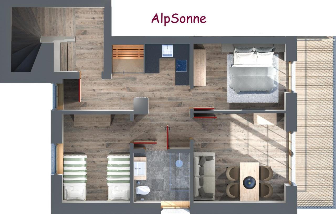 바흐 Alpfee Lechtal 아파트 외부 사진